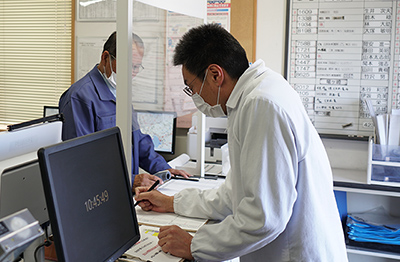 出勤の様子
