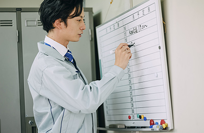 帰社の様子